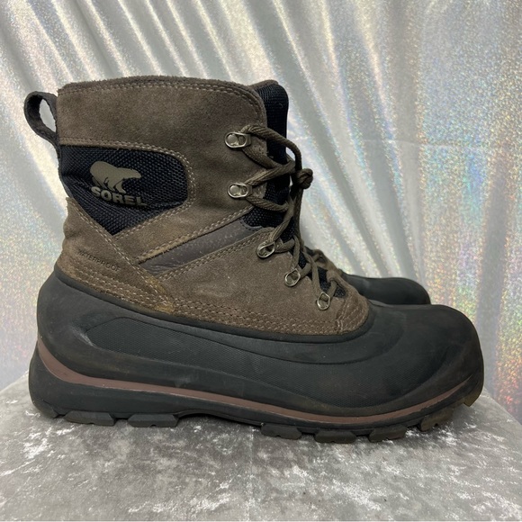 Sorel winter boots brown black waterproof cold weather snow outdoors hiking - Picture 2 of 8